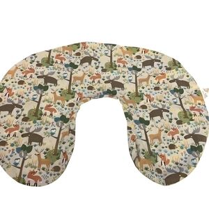 ​Boppy Nursing Pillow Cover Slipcover Woodland Forest Animals Deer Fox Moose